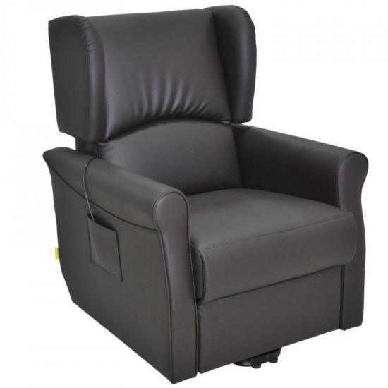 FAUTEUIL RELEVEUR 1 MOTEUR MICROFIBRE / PORTO-INVACARE – Image 2