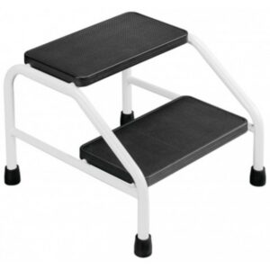 ESCABEAU MÉDICAL 2 MARCHES EN INOX