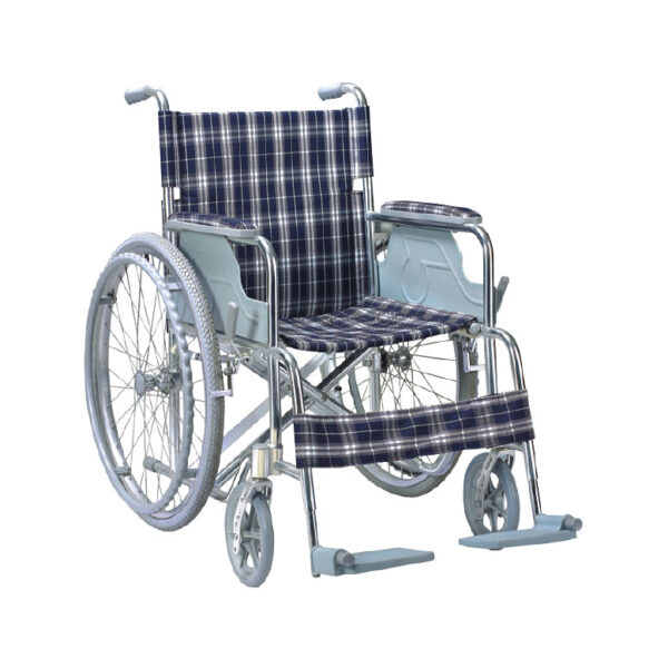 FAUTEUIL ROULANT FS-864L EN ALUMINIUM CLASSIQUE CARREAUX