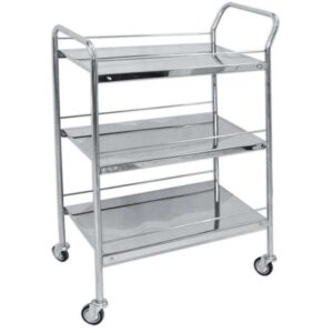 GUÉRIDON 3 ÉTAGES EN INOX