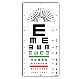 échelle d’acuité visuelle Tumbling "E"
