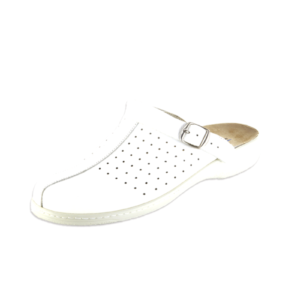 Nursing Sabot BE601 Blanc en Cuir