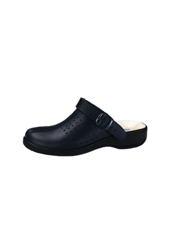 NURSING SABOT BE601 BLANC EN CUIR – Image 2